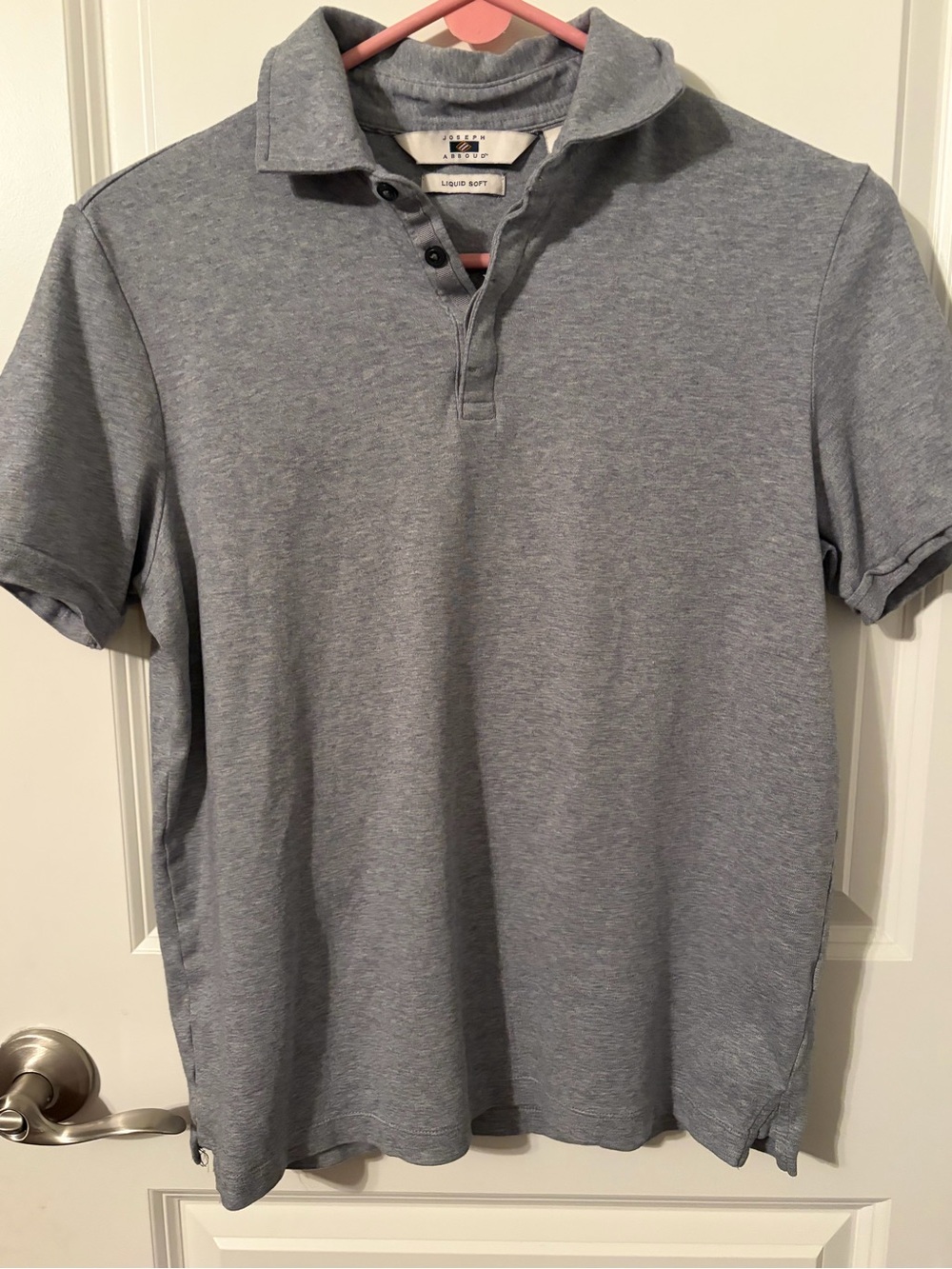 Joseph Abboud Men's Heather Gray Polo Shirt